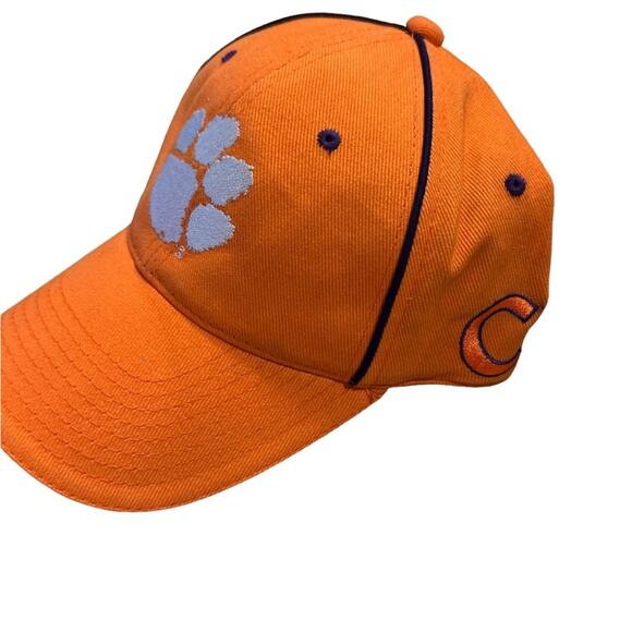 Clemson Tigers Orange Adjustable Back and Embroidered Logos NCAA Hat/Cap - Picture 2 of 7